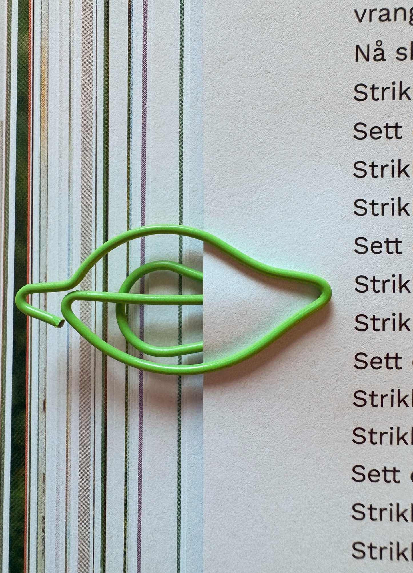 Oppskriftmarkør blad