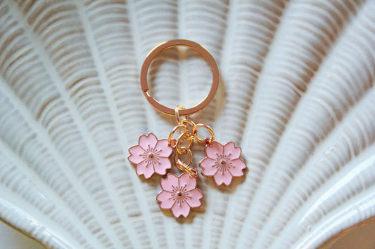 Rosa kirsebærblomster