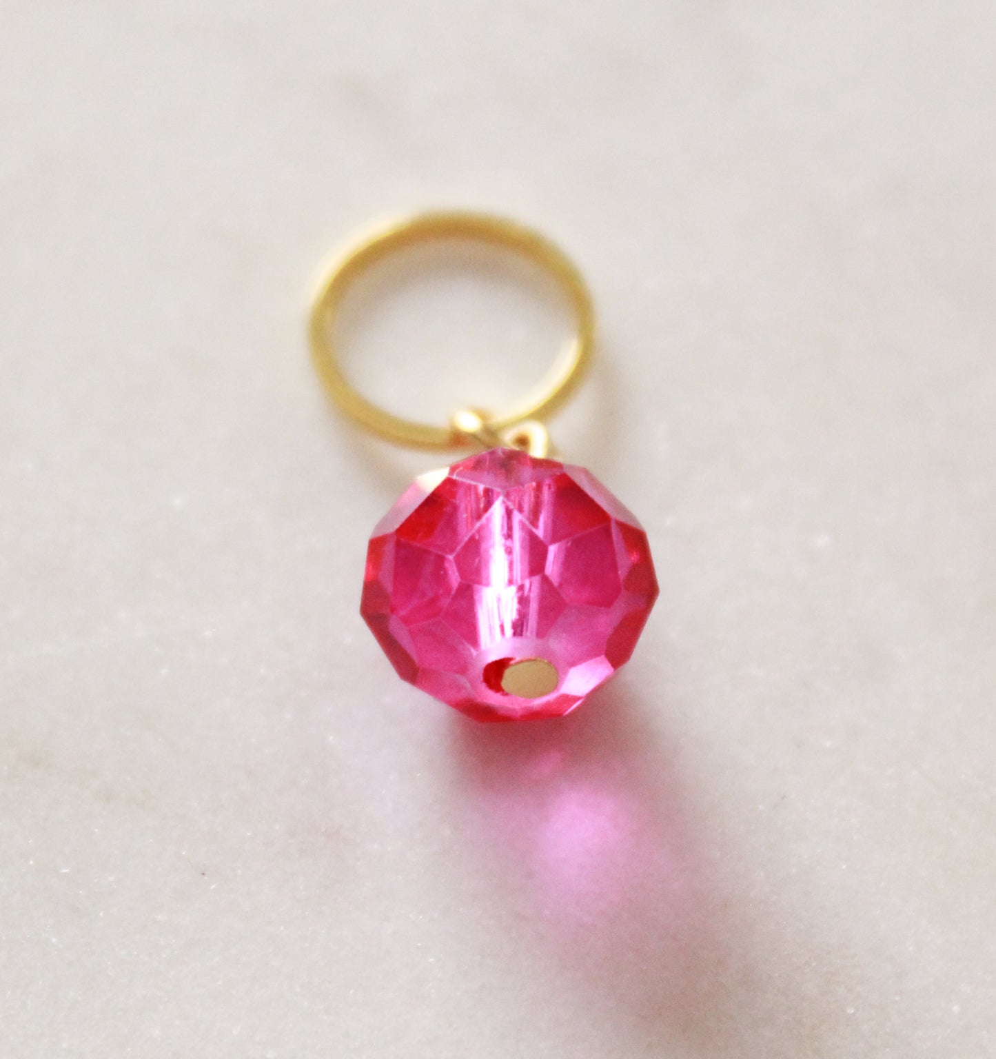 Funklende glassmarkør Rosa