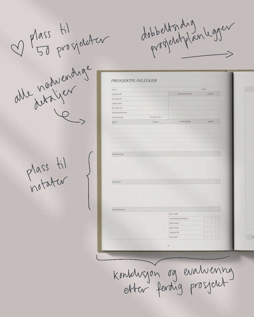 The knitting journal - Strikkedagbok